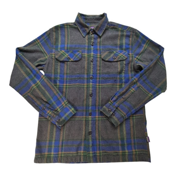 Patagonia Other - Patagonia Fjord Flannel Shirt Plaid Long-Sleeve Midweight Organic Size Small